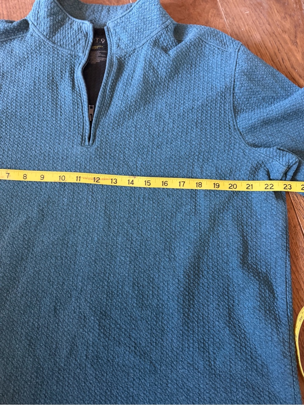 Blue Teal Quarter-Zip Pullover Casual Outdoors Men’s XL - Picture 3 of 8